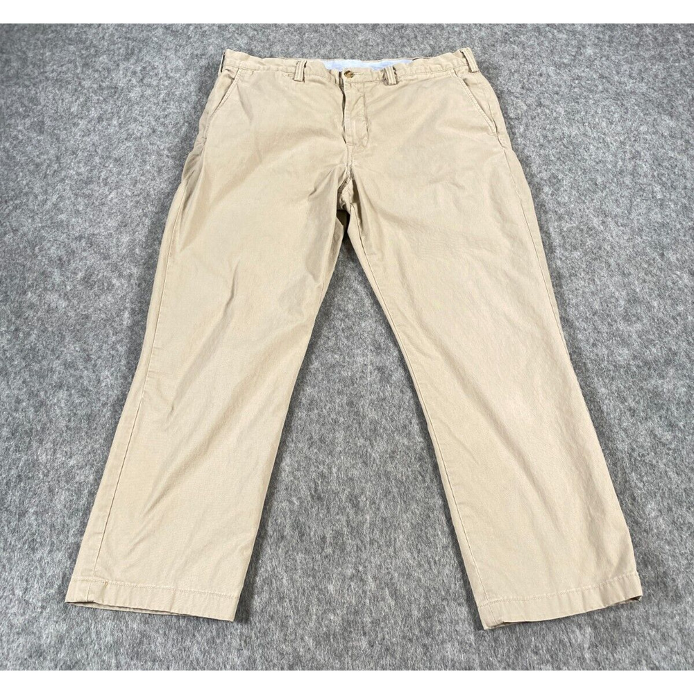Ralph Lauren Polo Pants 36x30 (36x27) Tan Chino Stretch Straight Fit